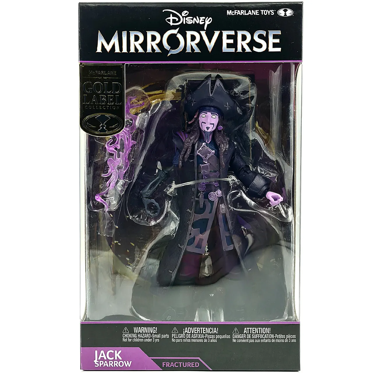 McFarlane Toys Disney Mirrorverse Jack Sparrow Gold Label Fractured 7" - Image 1