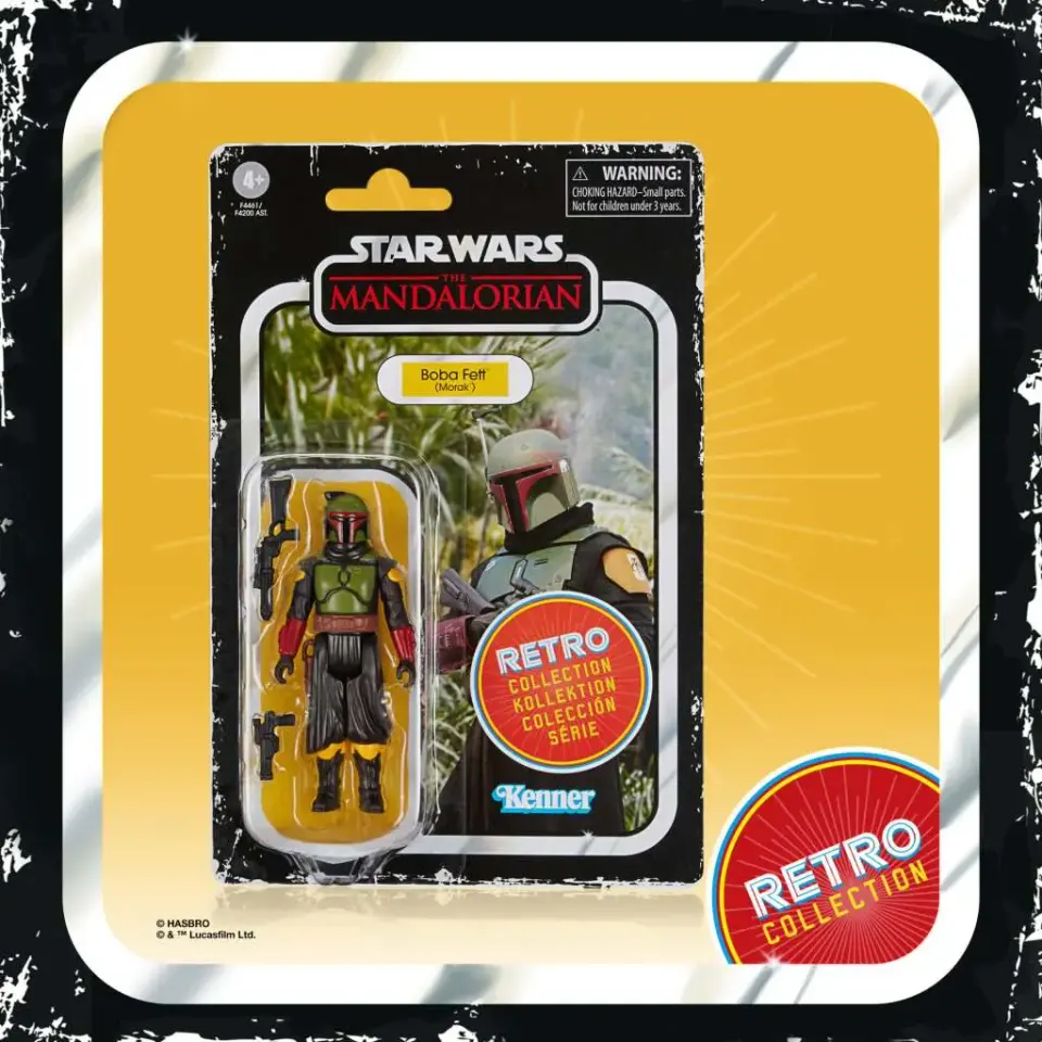 Hasbro Star Wars Retro Collection Boba Fett (Mandalorian) 3.75" - Image 3