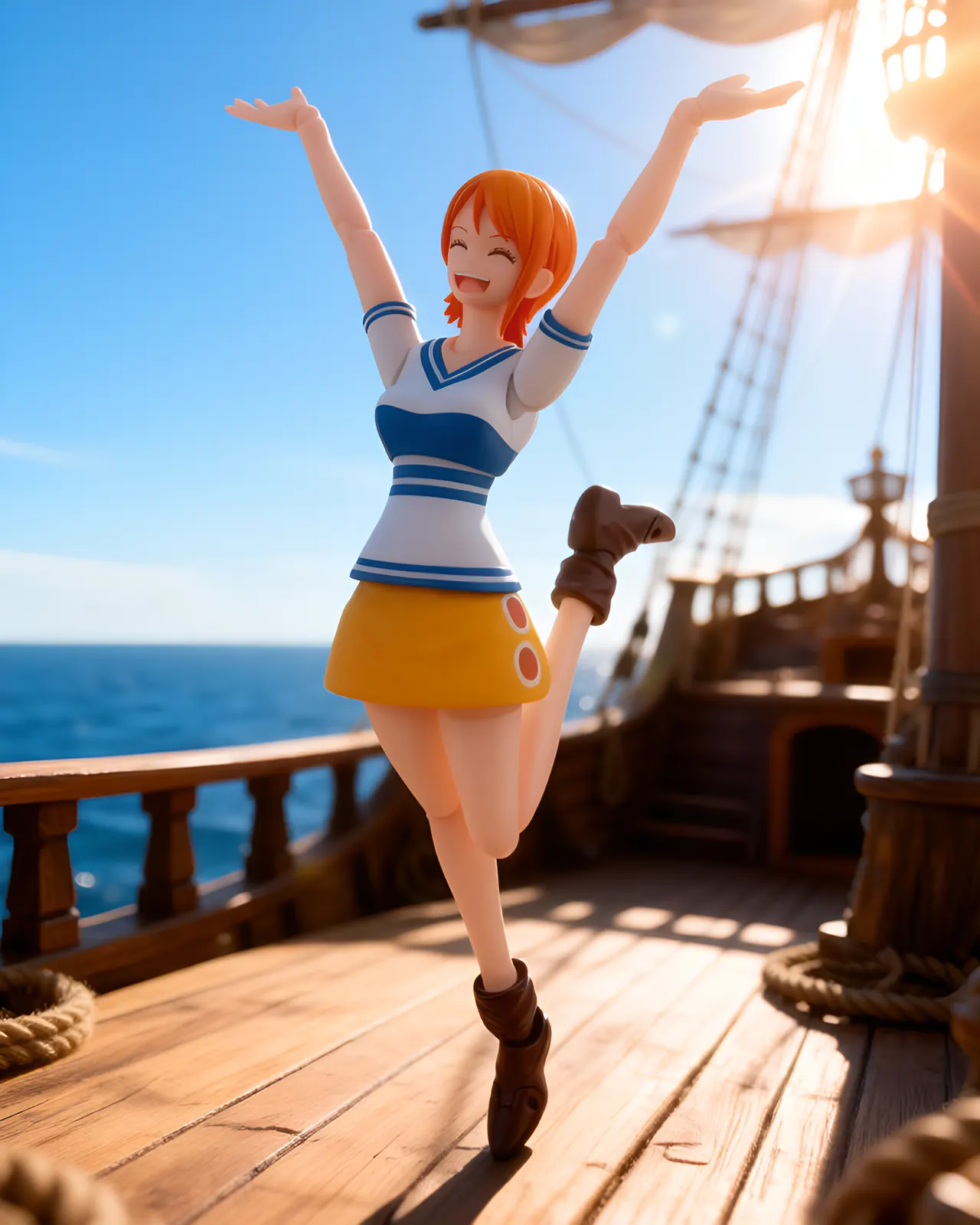 Bandai Spirits One Piece S.H.Figuarts Nami (Romance Dawn) Figure - Image 11