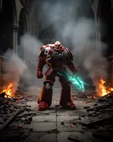 McFarlane Toys Warhammer 40k Blood Angels Assault Sergeant Proof 7in - Thumbnail 4
