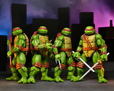 NECA TMNT 7" 4‑Pack Action Figures
