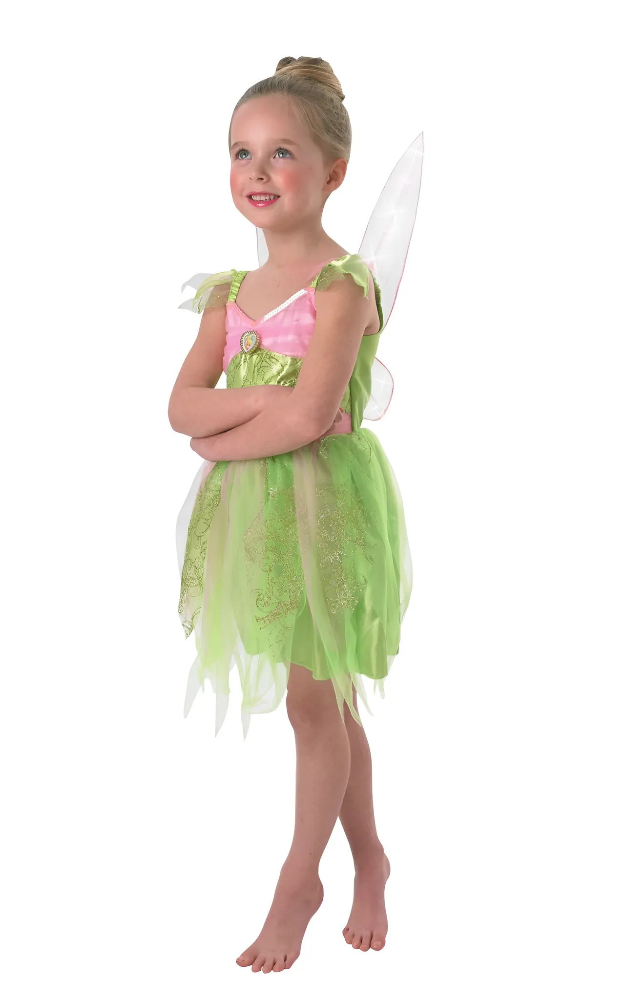 Rubie's Tinker Bell Green Fairy Costume for Kids L (7-9 yrs) - Image 1