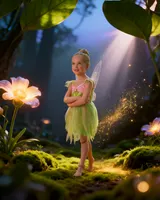 Rubie's Tinker Bell Green Fairy Costume for Kids L (7-9 yrs) - Thumbnail 2
