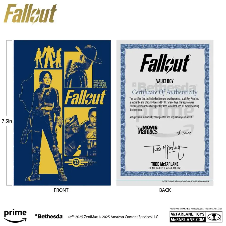 McFarlane Toys Movie Maniacs Fallout Vault Boy Variant 2 - Image 2