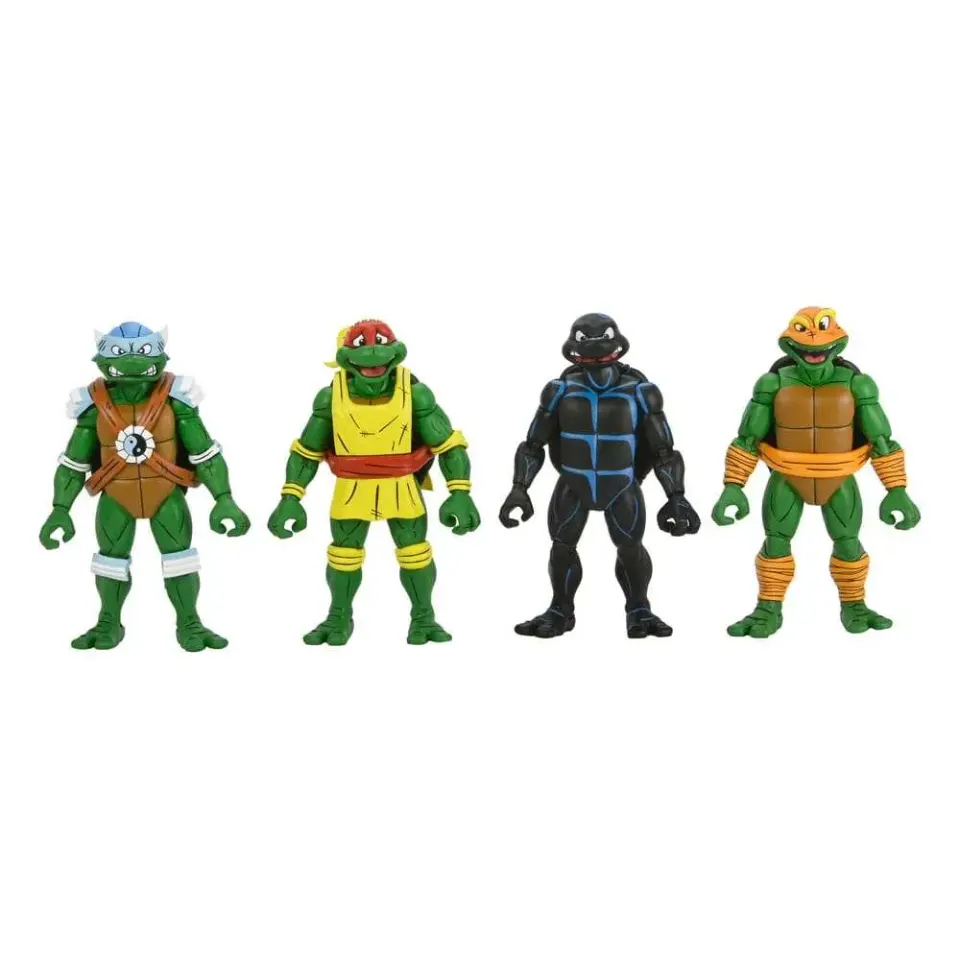 NECA Teenage Mutant Ninja Turtles Stump Wrestling 4‑Pack – Figuras de Acción de 7 pulgadas - Image 1