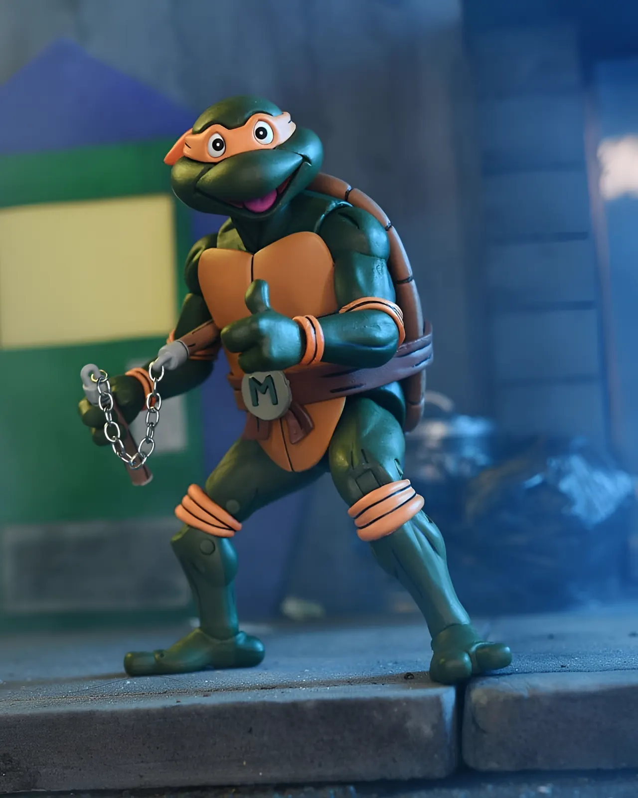 NECA Teenage Mutant Ninja Turtles Ultimate Michelangelo 7" Action Figure - Image 5
