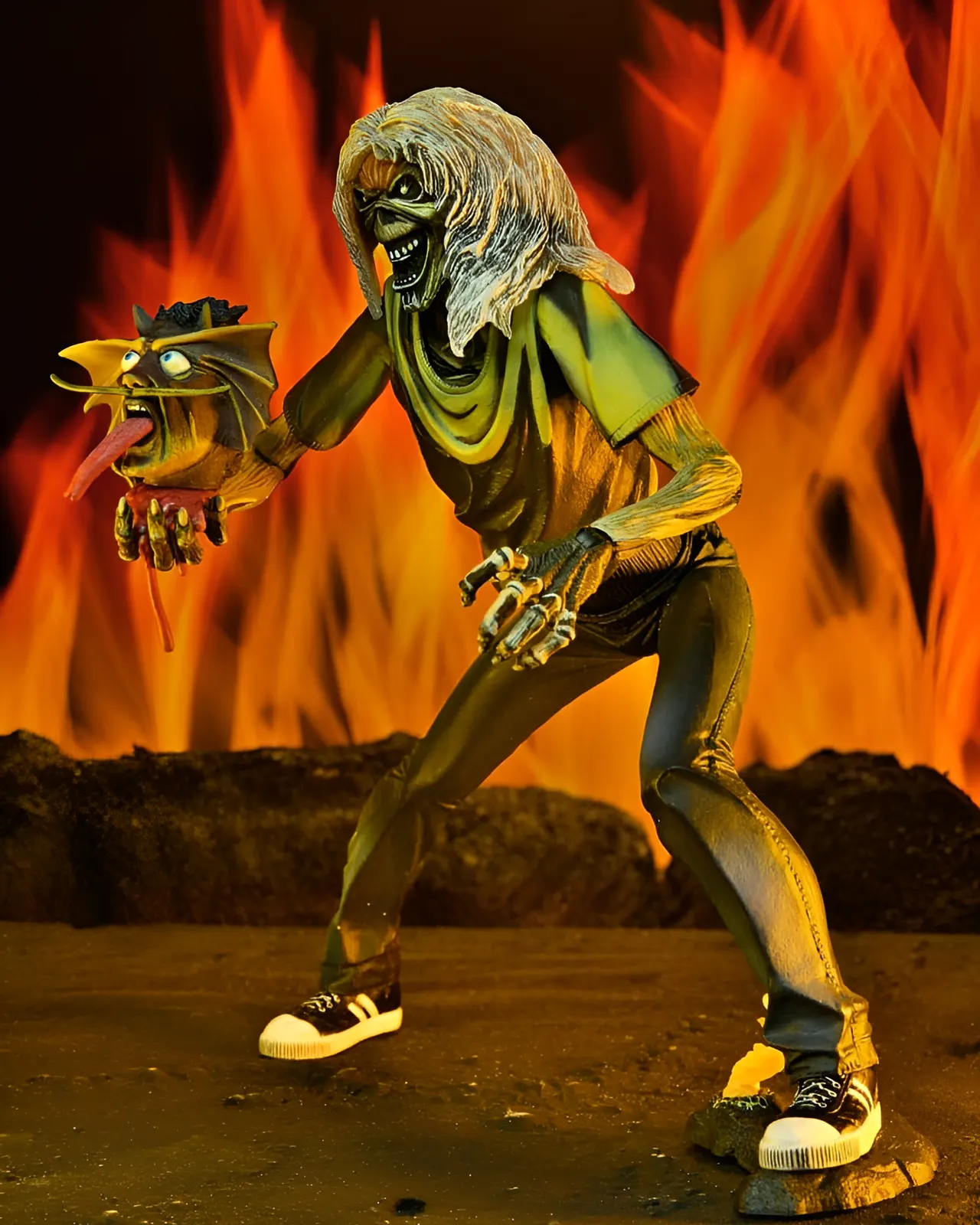 NECA Iron Maiden Ultimate Eddie the Head – 40th Anniversary 7" Figure - Image 9