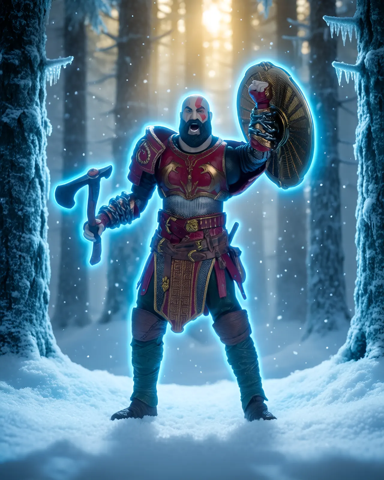 McFarlane Toys Kratos God of War Ragnarok 7" Elite Action Figure - Image 5