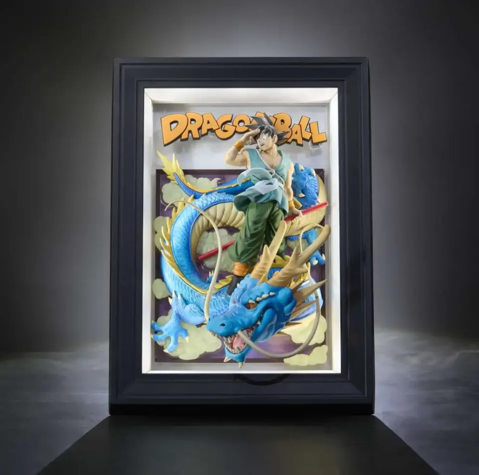 Bandai Spirits Tamashii Art Goku & Dragon Arte de Pared 3D – Dragon Ball - Image 1