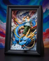 Bandai Spirits Tamashii Art Goku & Dragon Arte de Pared 3D – Dragon Ball - Thumbnail 6