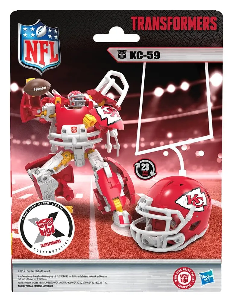 Hasbro Transformers NFL Kansas City Chiefs KC-59 Action Figure - Image 9