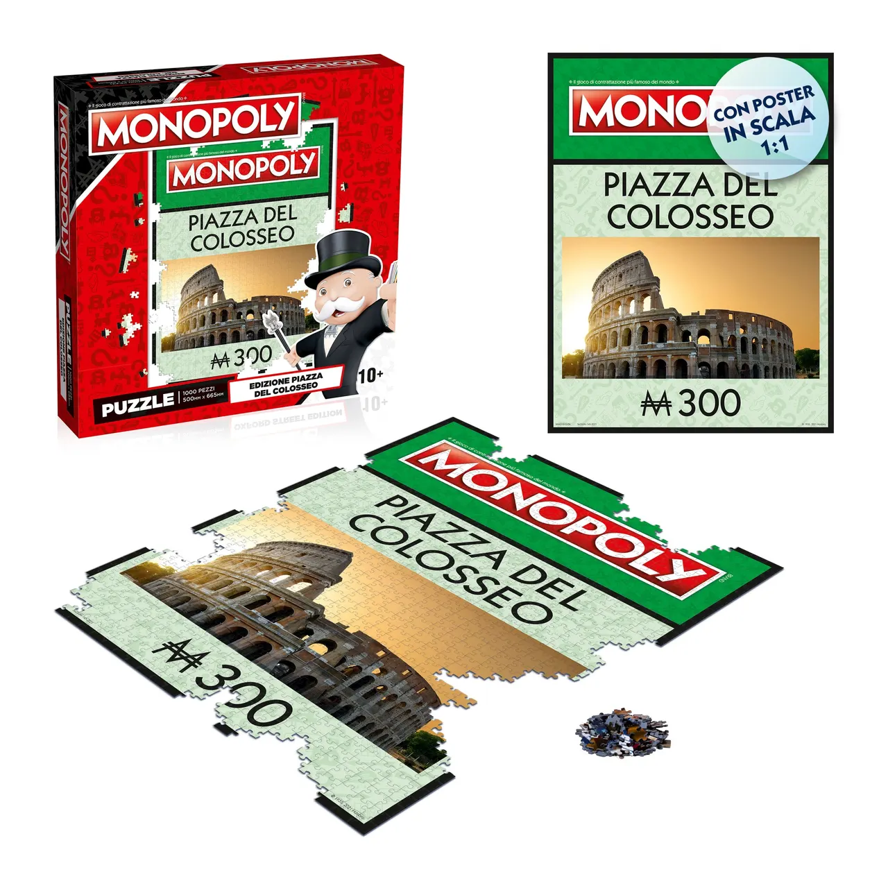 Winning Moves Monopoly – Il Colosseo, Roma 1000-Piece Puzzle - Image 2