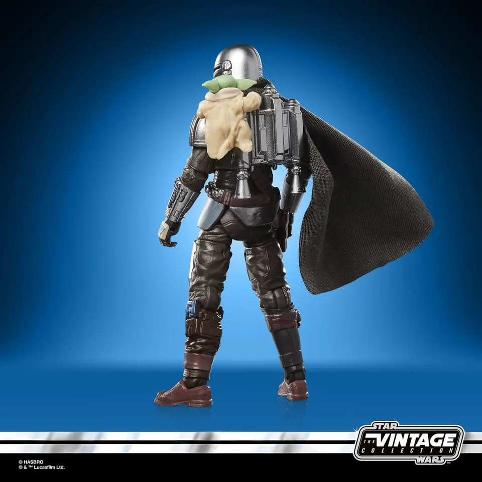 Star Wars Vintage Collection Mandalorian (Beskar) & Grogu 3.75" Figure - Image 5