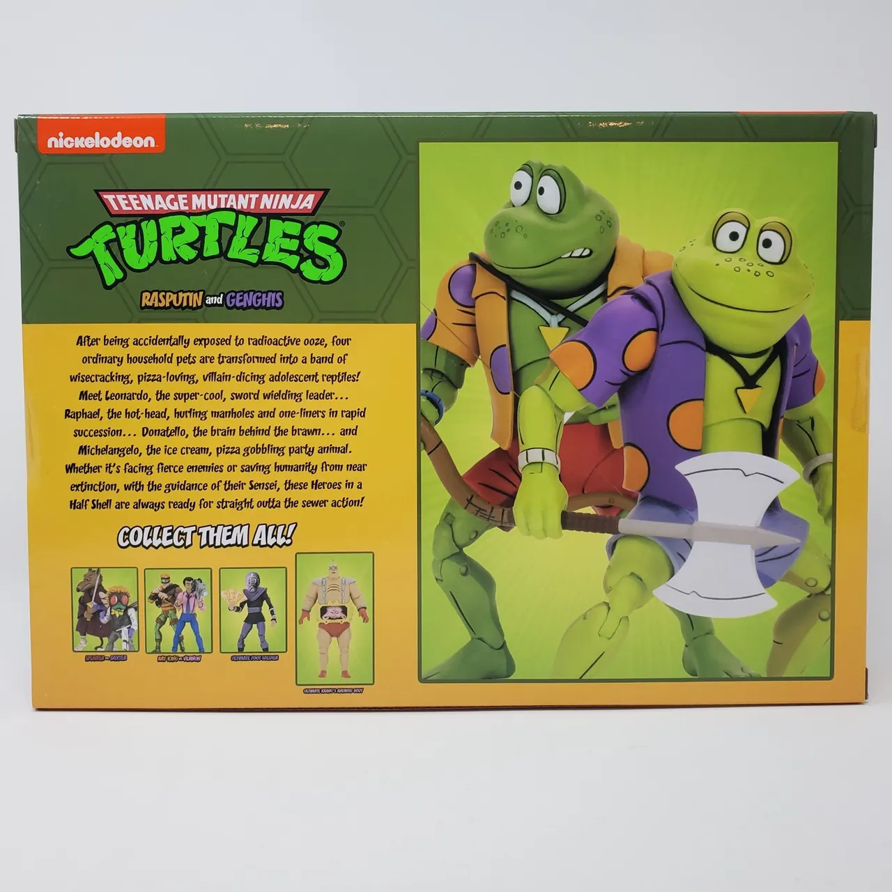 NECA Teenage Mutant Ninja Turtles Genghis & Rasputin Frog 7" Action Figure Set - Image 6