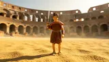 Fiori Paolo Gladiator Costume – Roman Arena Warrior Outfit - Thumbnail 3