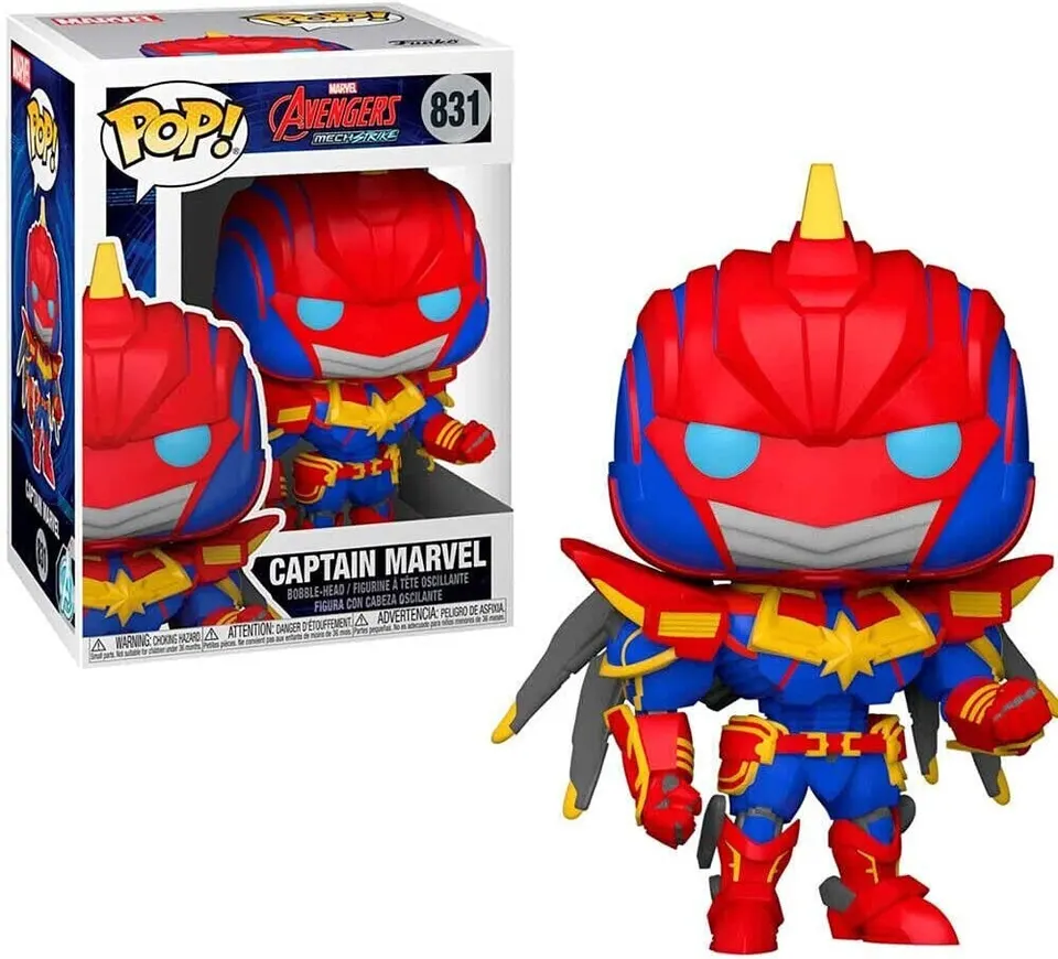 Funko Pop! Marvel Avengers Mech Strike Captain Marvel #831 - Image 2