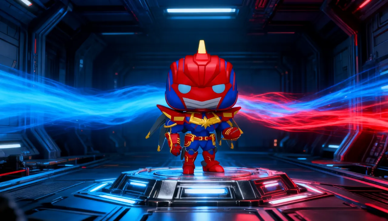 Funko Pop! Marvel Avengers Mech Strike Captain Marvel #831 - Image 4