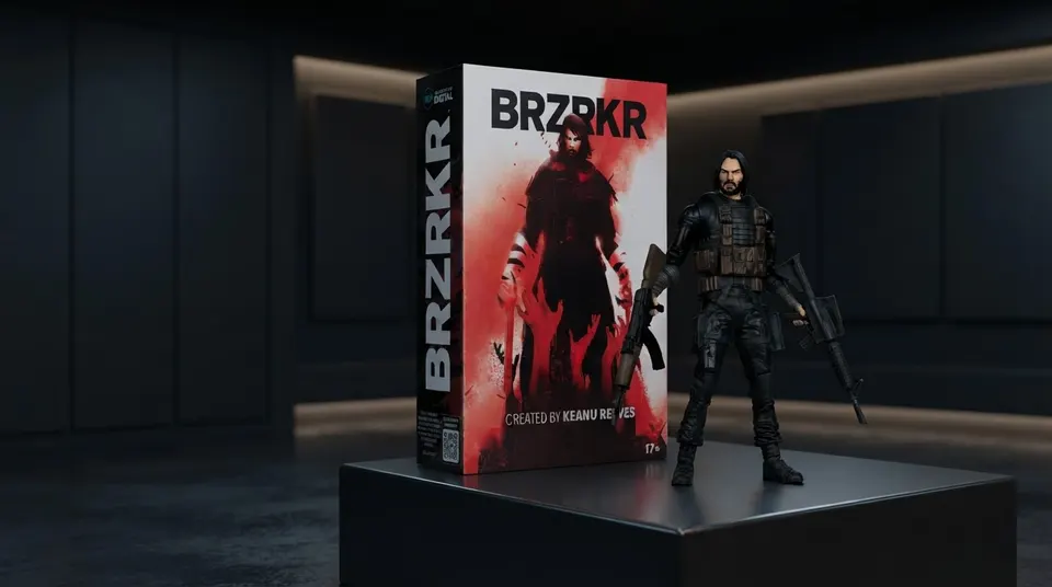 McFarlane Toys BRZRKR B 7" Deluxe Action Figure + Digital Collectible