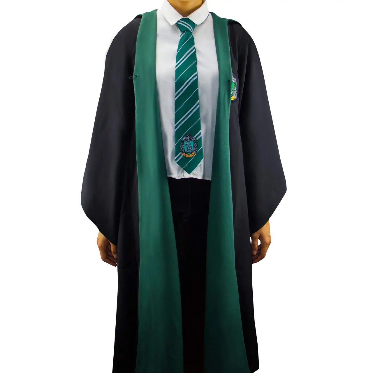 Cinereplicas Harry Potter Slytherin Kids Wizard Robe – Flood Amp Bathrobe - Image 1