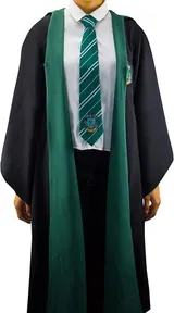 Cinereplicas Harry Potter Slytherin Kids Wizard Robe – Flood Amp Bathrobe - Thumbnail 3