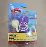 Jakks Pacific Super Mario Nabbit Action Figure with Base – 4" Collectible - Thumbnail 1