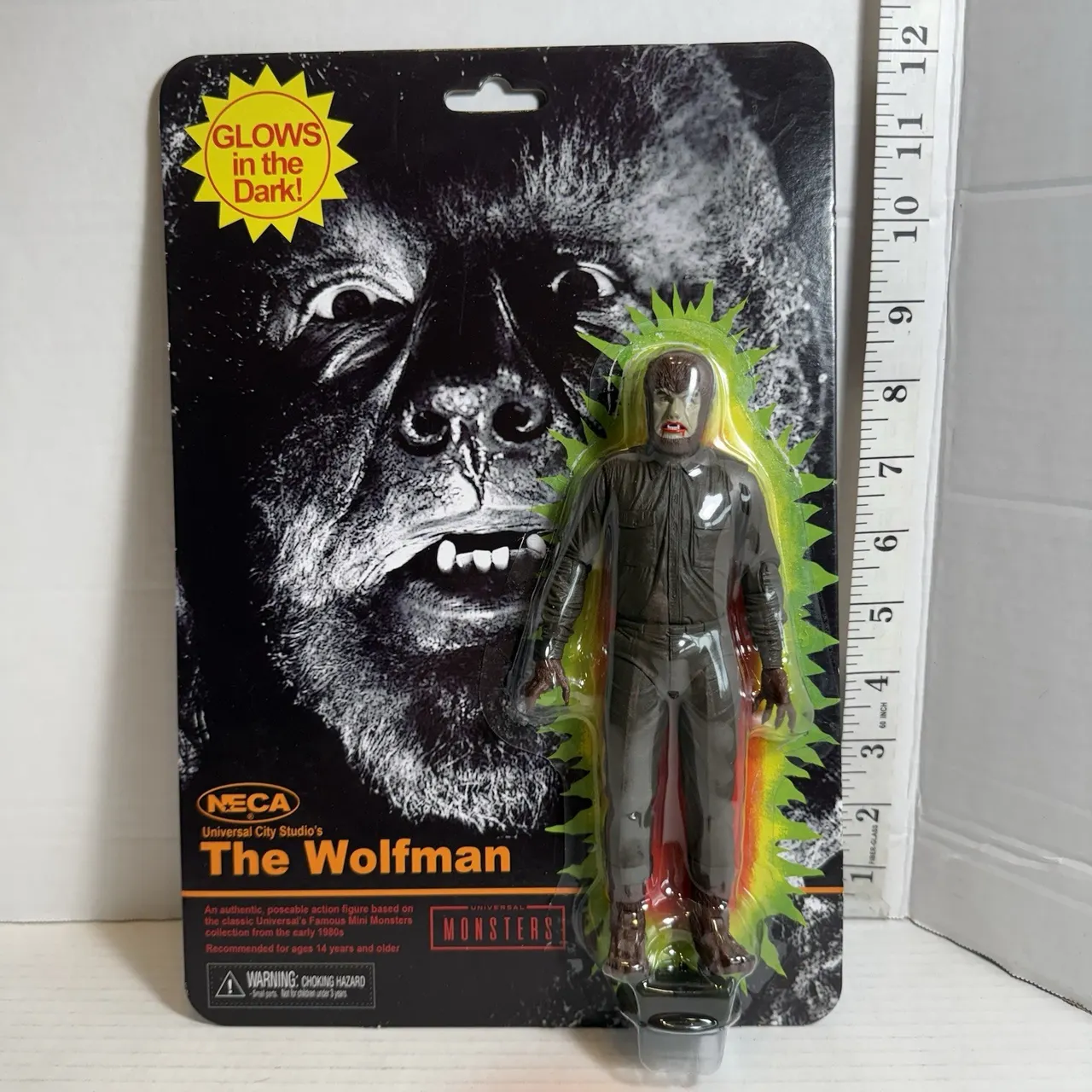 NECA The Wolfman Lumineux dans le Noir 7\" Monstres Universels Figurine - Image 4