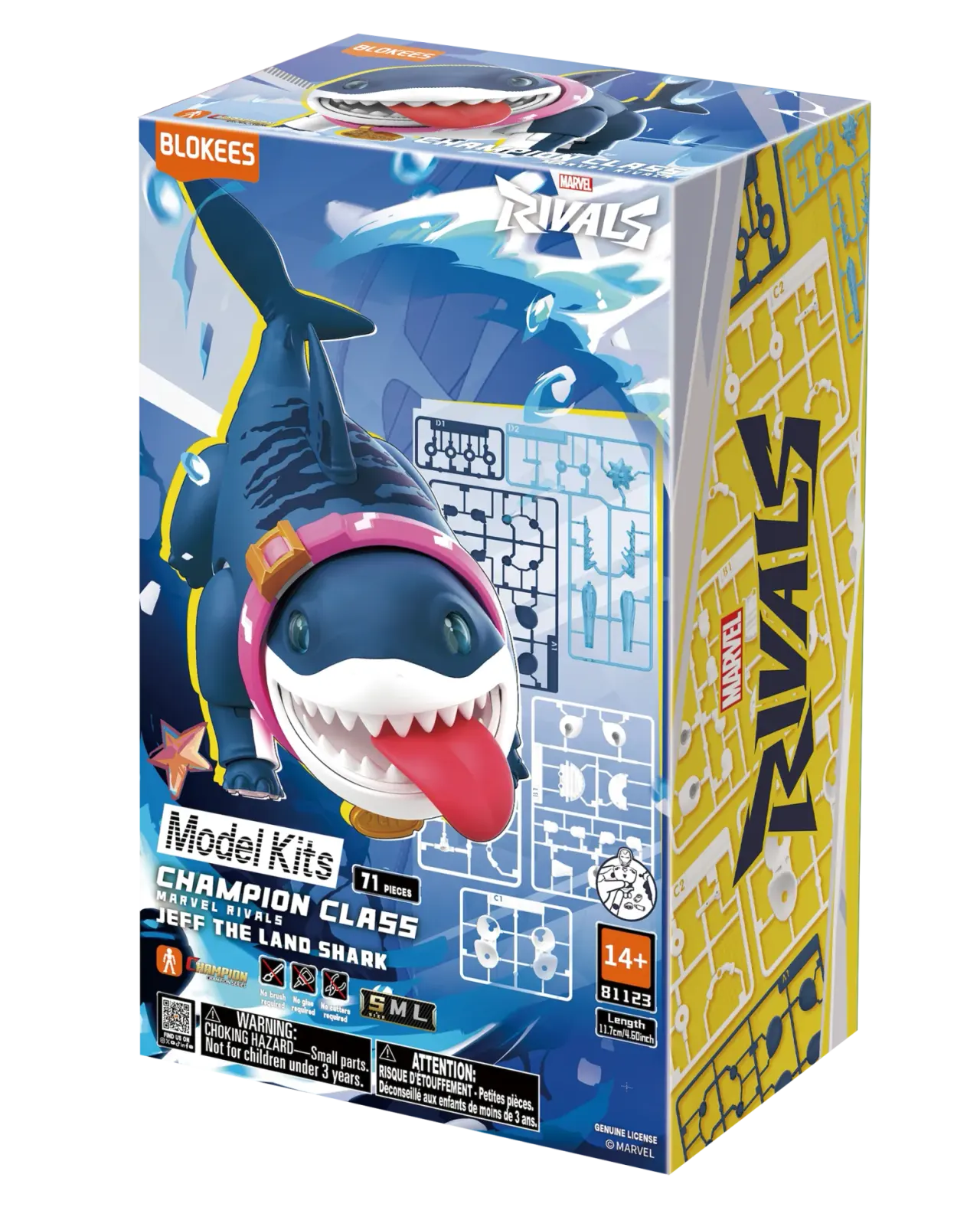 Blokees Jeff the Land Shark Champion Class Model Kit – 71 Pieces - Image 1
