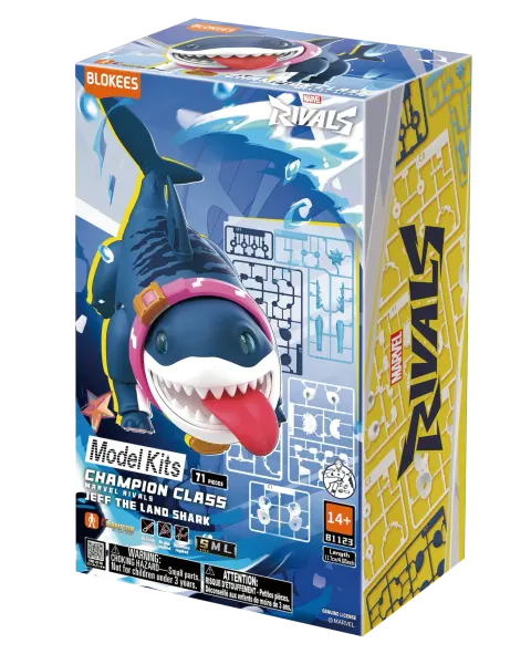 Blokees Jeff the Land Shark Champion Class Kit de Modèle – 71 pièces