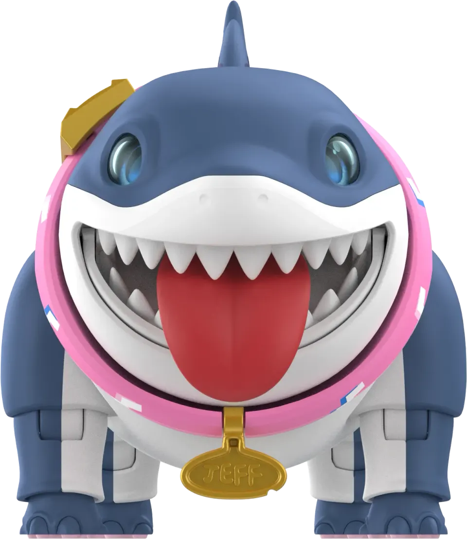 Blokees Jeff the Land Shark Champion Class Model Kit – 71 Pieces - Image 2