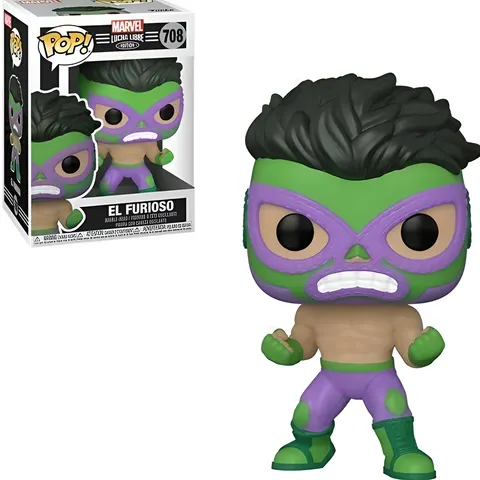 Funko Pop! El Furioso #708 Marvel Lucha Libre Vinyl Bobble Head