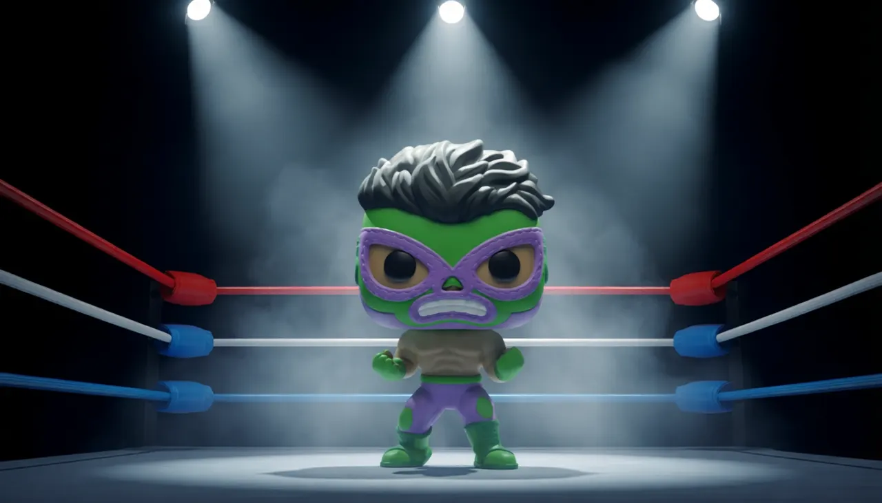 Funko Pop! El Furioso #708 Marvel Lucha Libre Vinyl Bobble Head - Image 3