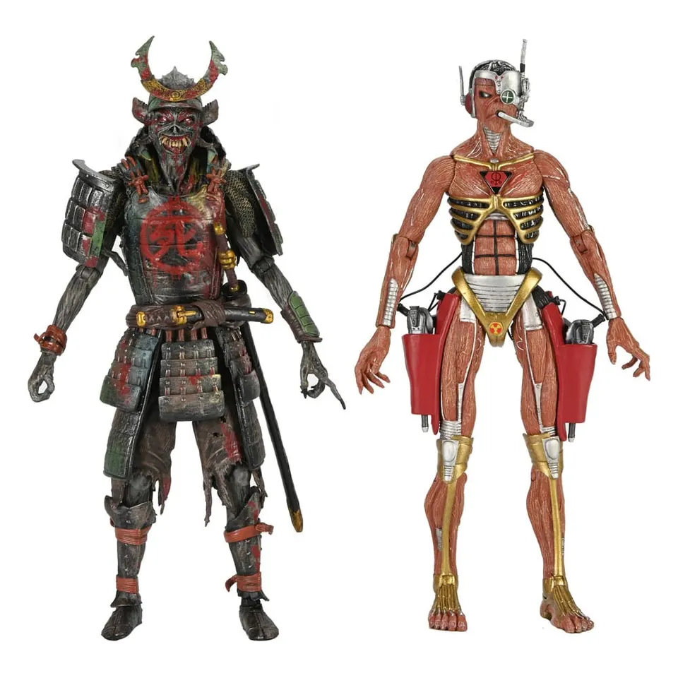 NECA Iron Maiden Ultimate 2‑Pack figurines Eddie Senjutsu & Time - Image 1