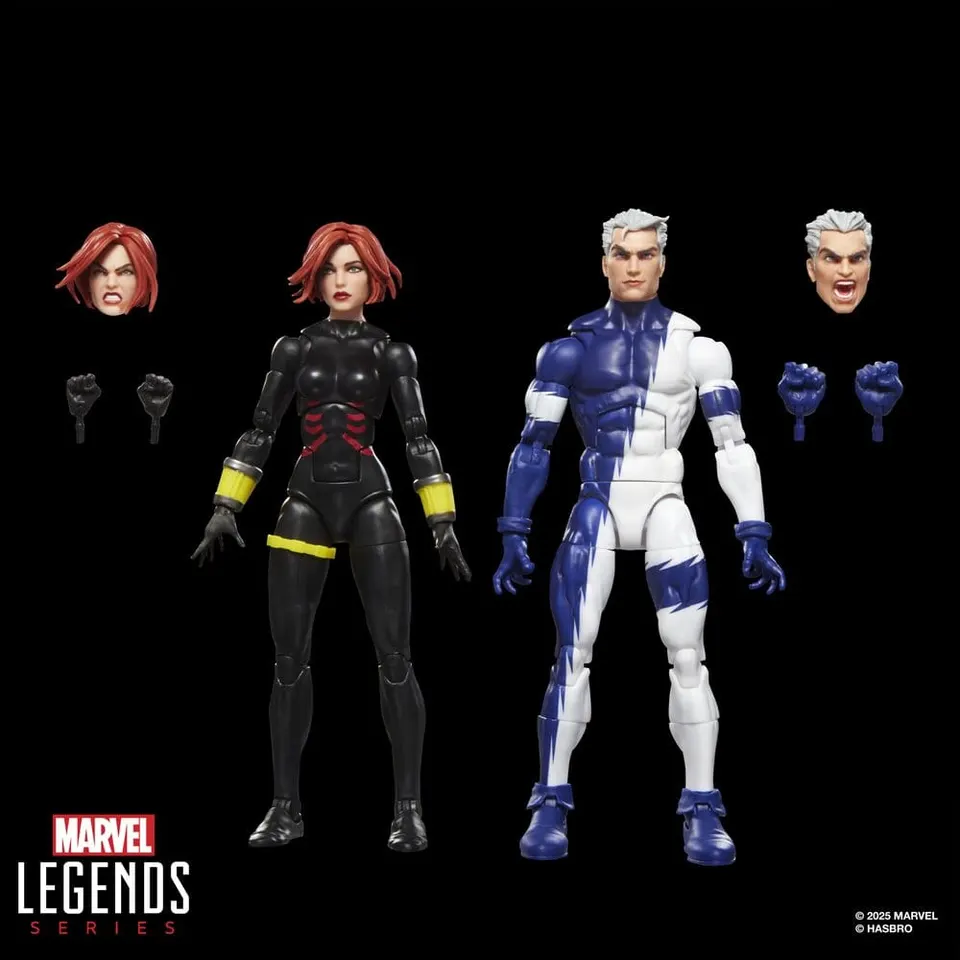 Hasbro Marvel Legends Black Widow & Quicksilver 6" 2‑Pack Figures - Image 4