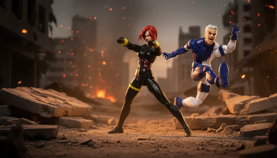 Hasbro Marvel Legends Black Widow & Quicksilver 6" 2‑Pack Figures