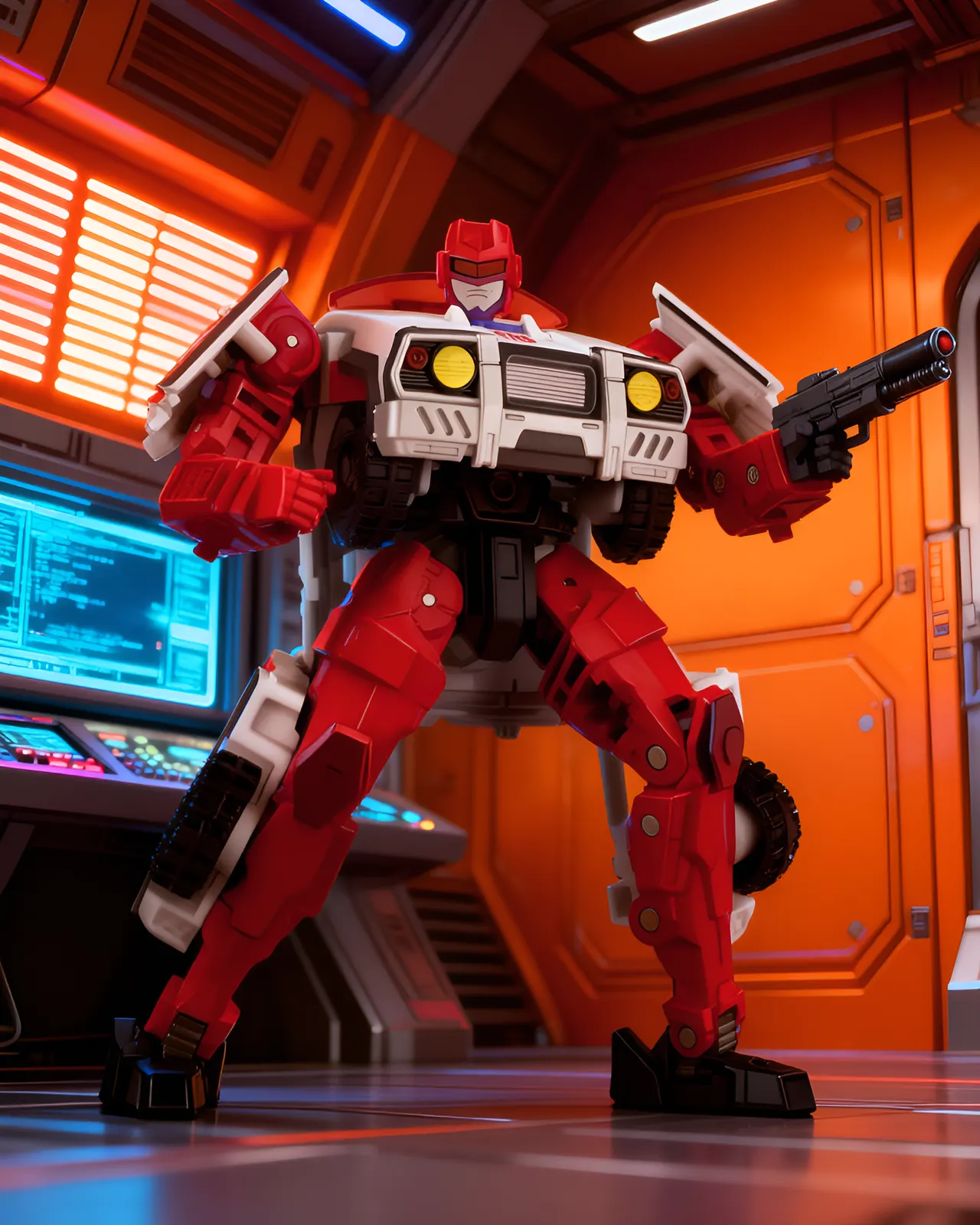 Hasbro Transformers Age of the Primes Red Alert Voyager Class Figura - Image 5
