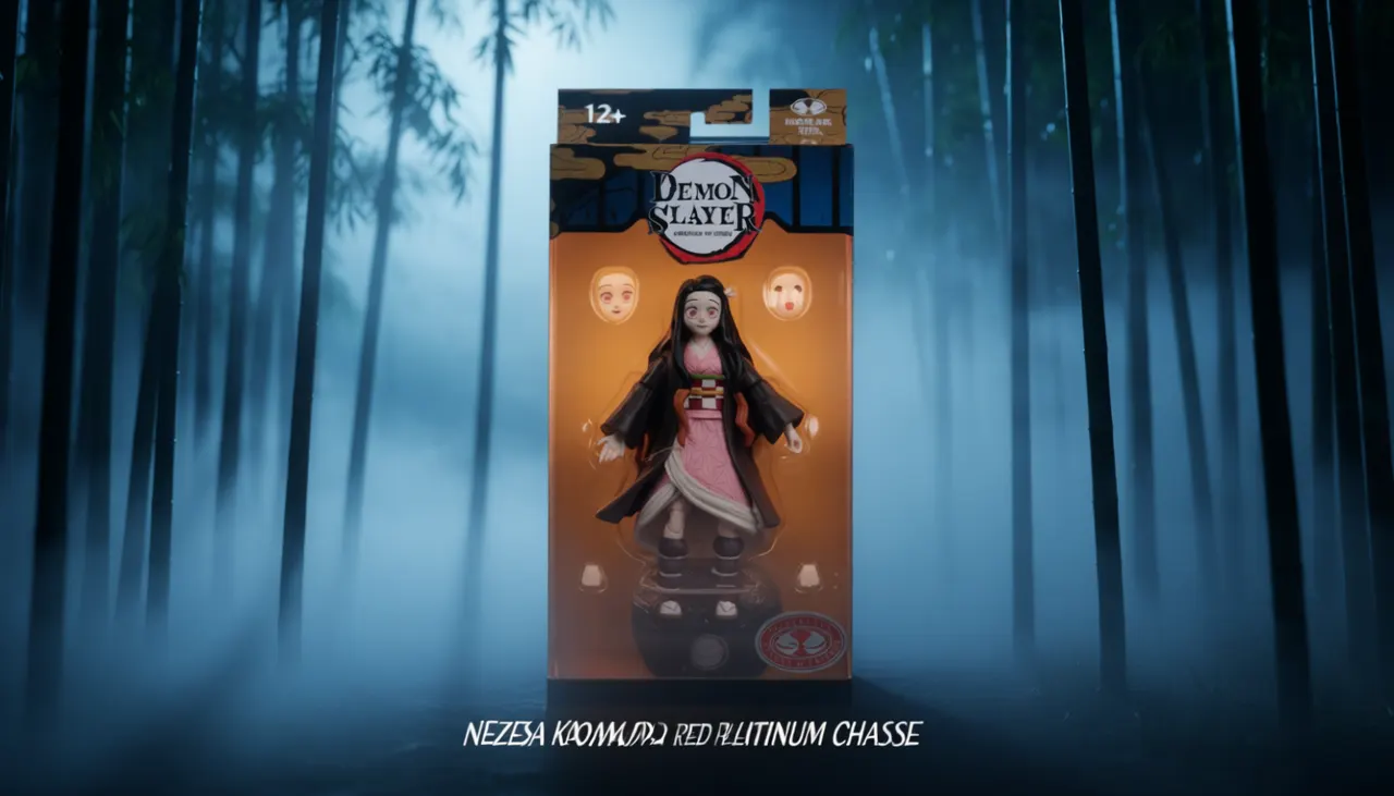 McFarlane Toys Nezuko Kamado Red Platinum Chase Figurine articulée - Image 4