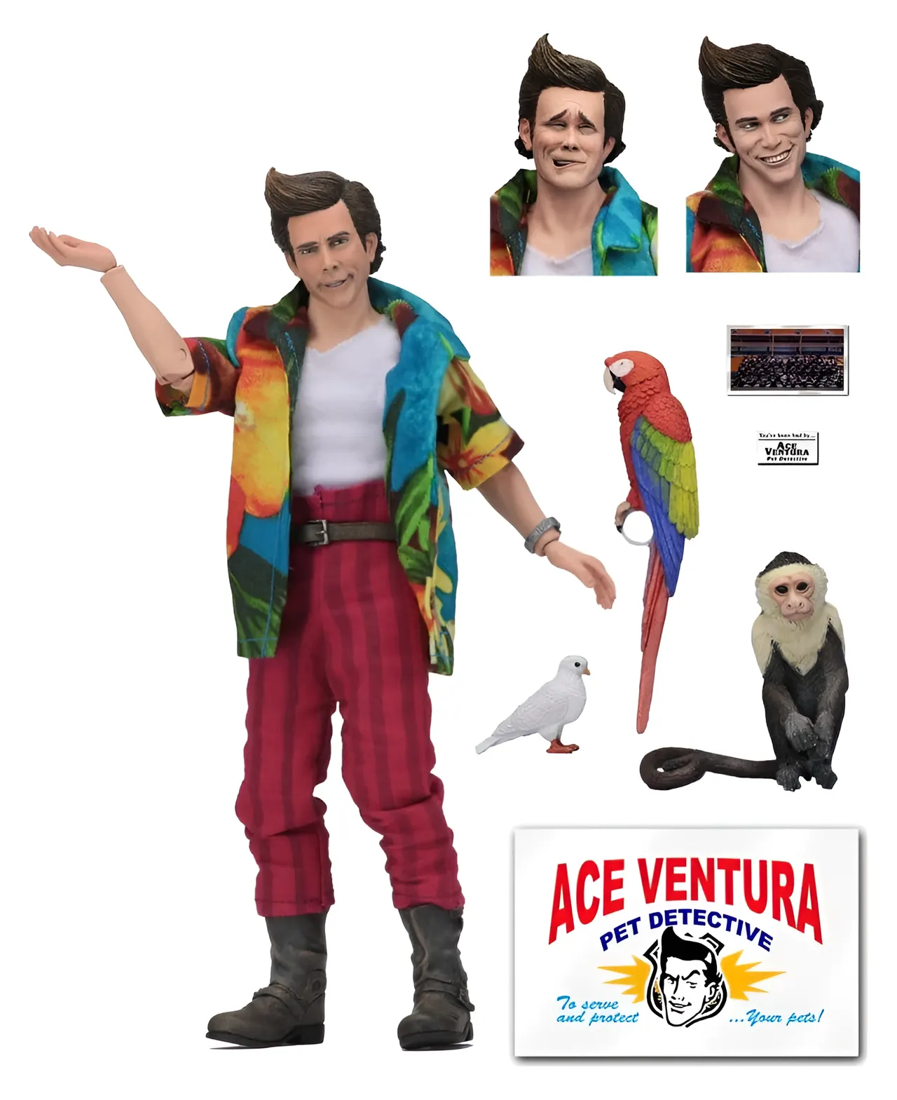 NECA Ace Ventura Clothed Action Figure – 20 cm - Image 1