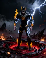 McFarlane Toys Dark Flash (Speed Metal) Gold Label 7" DC Multiverse - Thumbnail 5
