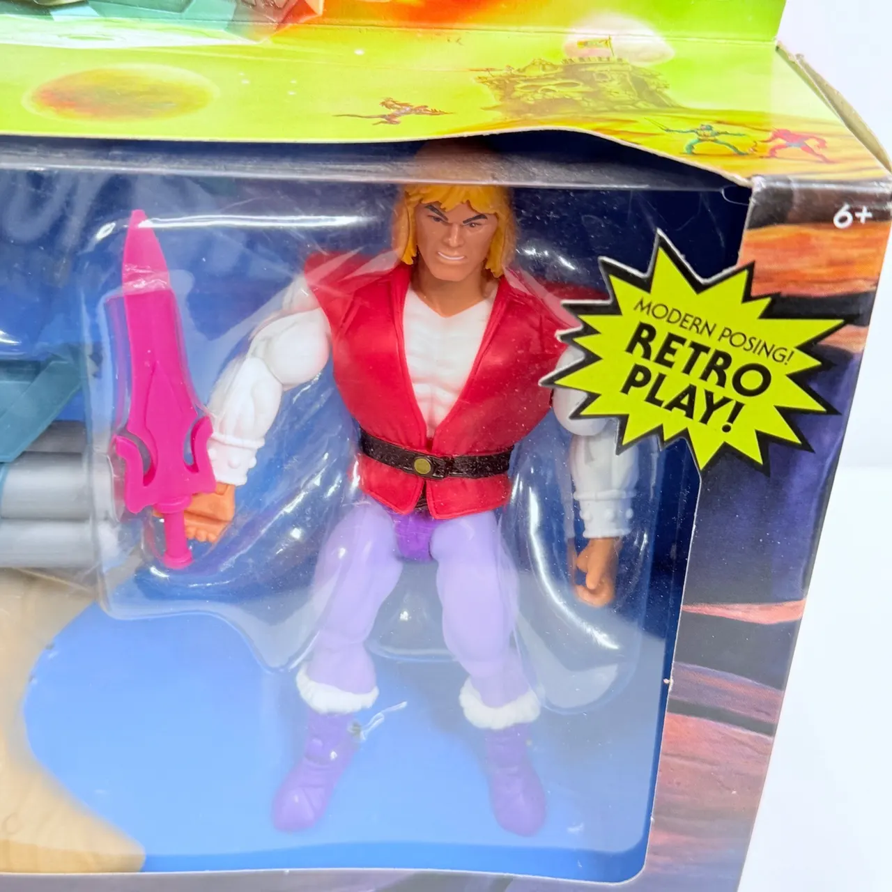 Masters of the Universe Origins Prince Adam Figure + 2‑in‑1 Sky‑Sled - Image 6