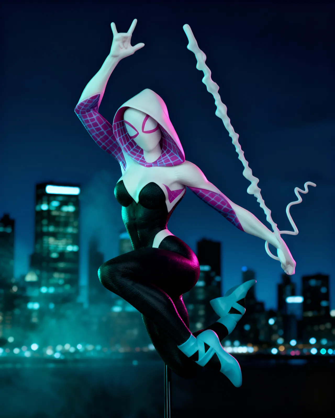McFarlane Toys Ghost-Spider (Gwen Stacy) Marvel Legends Figure - Image 7