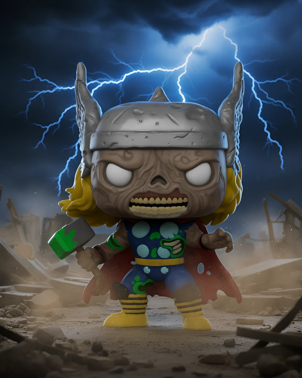 Funko Pop! Marvel Zombies Thor #787 Vinyl Figure - Image 4
