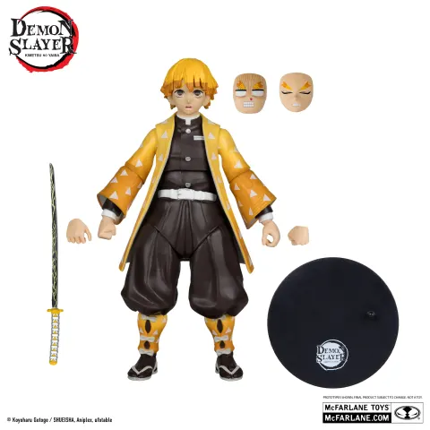 McFarlane Toys Demon Slayer Zenitsu Agatsuma with Chuntaro 7" Figure
