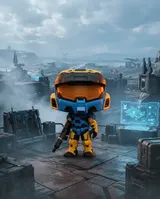 Funko POP! Games: Halo Infinite - Mark VII con Rifle Commando (Deco) - Thumbnail 6