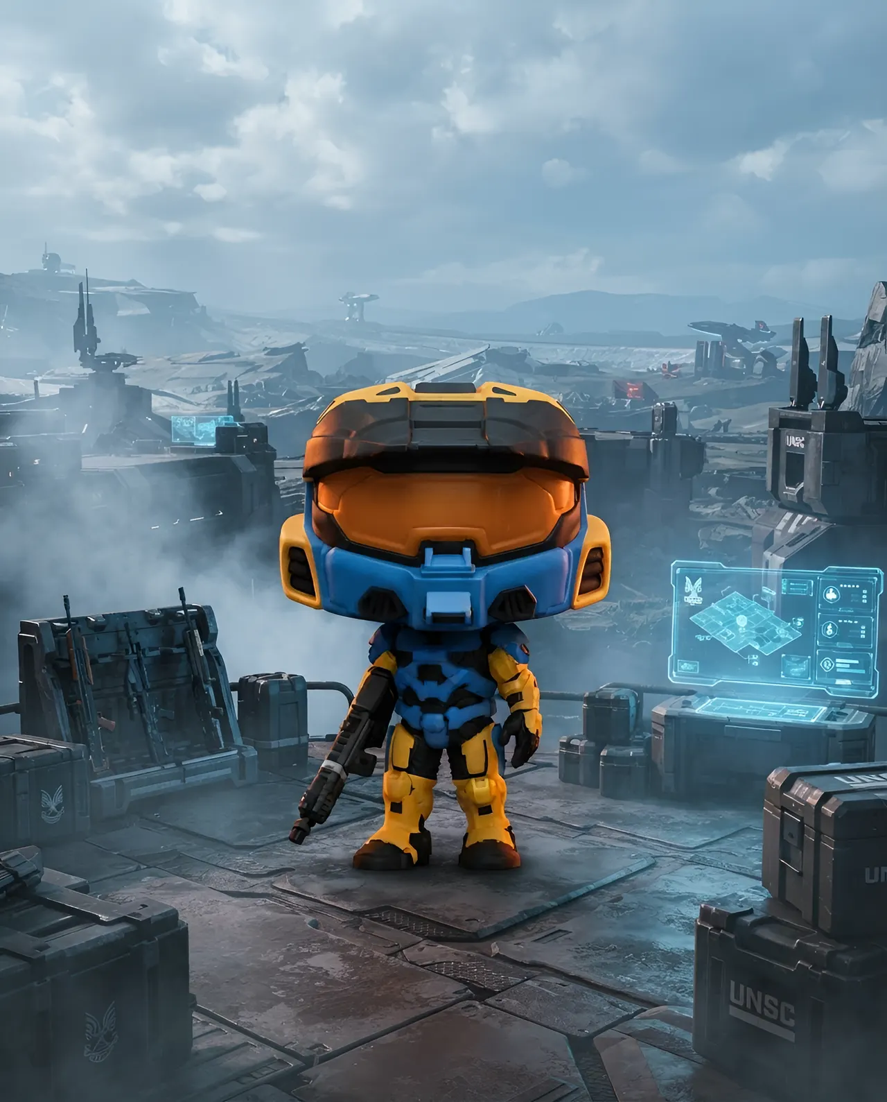 Funko POP! Games: Halo Infinite - Mark VII con Rifle Commando (Deco) - Image 6