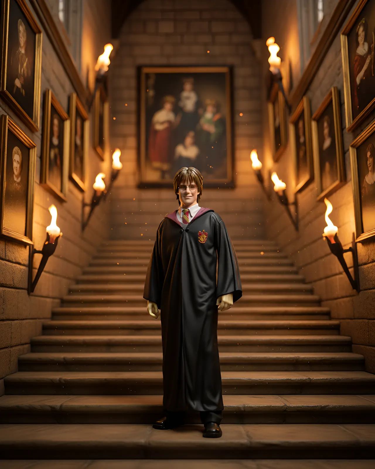 Harry Potter Adult Gryffindor Robe Costume - Halloween Accessory - Image 3