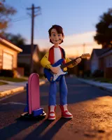 NECA Marty McFly Toony Classics 6" Action Figure – Back to the Future - Thumbnail 6