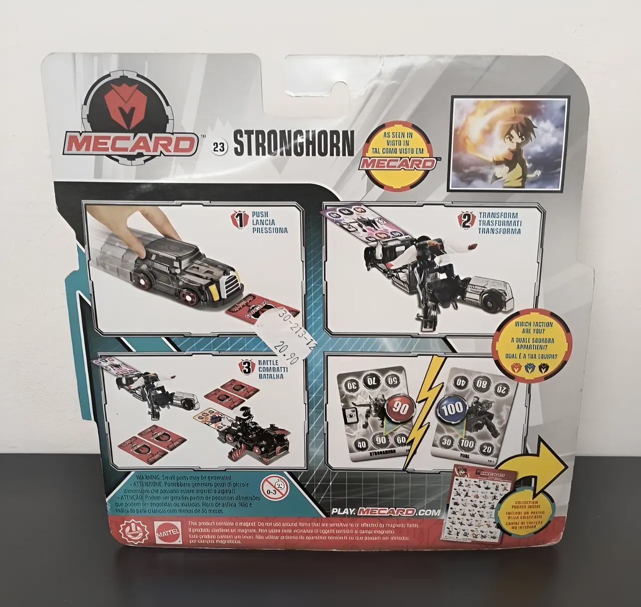 Mattel Stronghorn Deluxe Mecardimal Figure with 3 Game Cards - Image 4