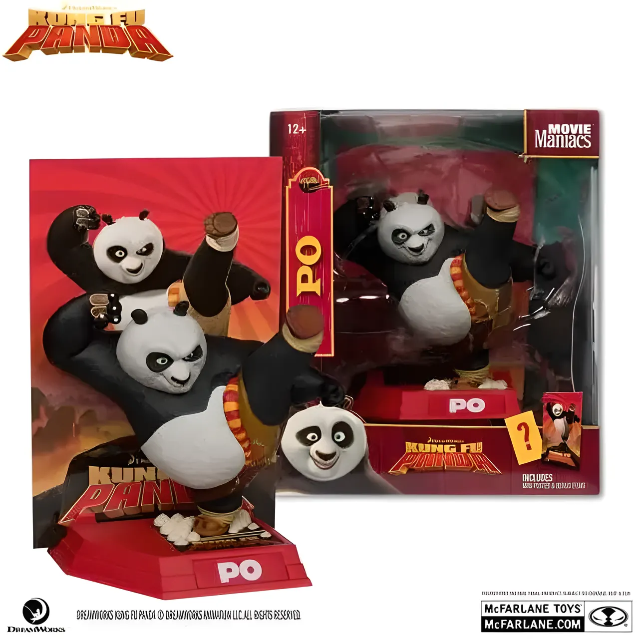 McFarlane Toys Kung Fu Panda Po Movie Maniacs 6" Limited Figure - Image 1