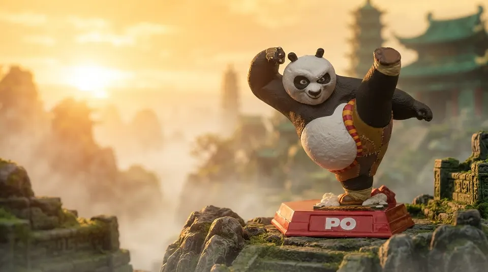 McFarlane Toys Kung Fu Panda Po Movie Maniacs 6" Limited Figure