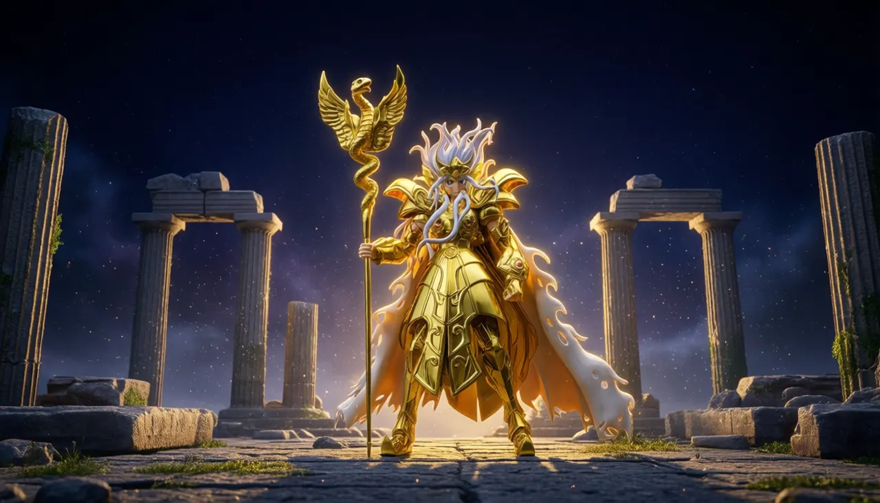 Bandai Spirits Ophiuchus Odysseus 18cm Saint Cloth Myth EX Figure - Image 9